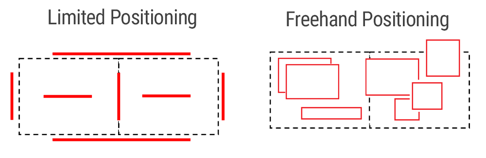 📸📸Realistic photo, close up of a cursor dragging a text box freely across a website layout in the Nicepage editor, creative freedom concept📸📸 Свободное позиционирование элементов в редакторе
