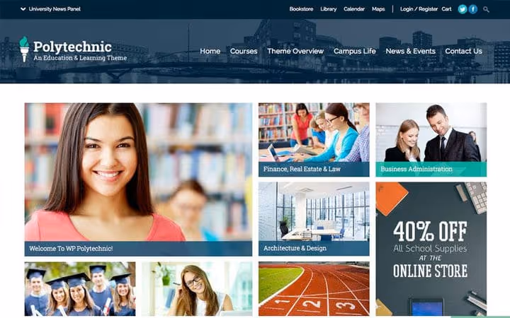 🎓 15 Temas WordPress para educação e cursos online em 2026
