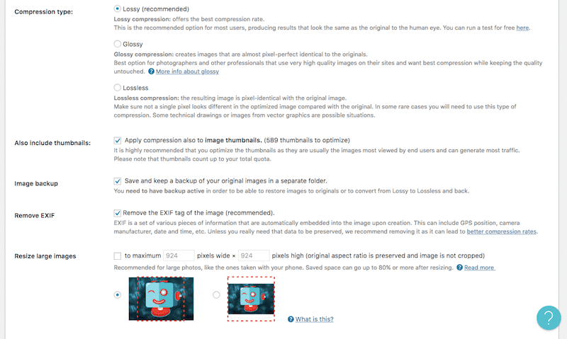 ShortPixel General Settings Общие настройки ShortPixel