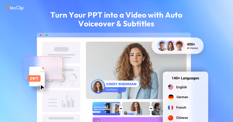 🎬 How to turn a presentation into a video with AI: FlexClip converter review